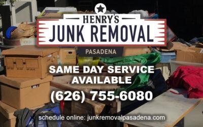 Junk Removal Pasadena Hauls Any Kind of Waste!