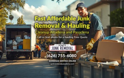 Fast & Affordable Junk Removal in Pasadena – Book Today!